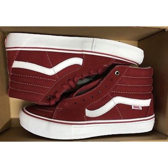 vans sk8 hi pro red
